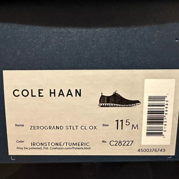 Cole Haan Zerogrand Stitchlite Wool Wingtip Oxford Mens Shoes Gray C28227 11.5 - Picture 5 of 5